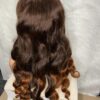 IMG_1331 Raw Vietnamese SDD Human Hair Bouncy Wig (Orange&Brown Highlights)