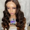 IMG_1349 Raw Vietnamese SDD Human Hair Bouncy Wig (Orange&Brown Highlights)