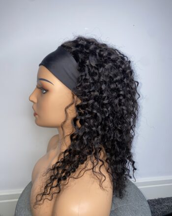 IMG_1771 Headband Human hair curly wig (18 inches)