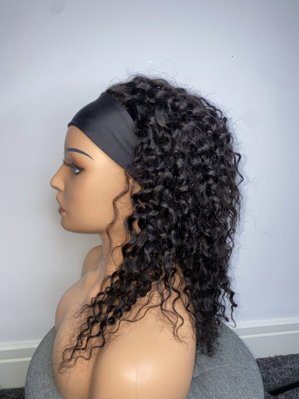 IMG_1771 Headband Human hair curly wig (18 inches)