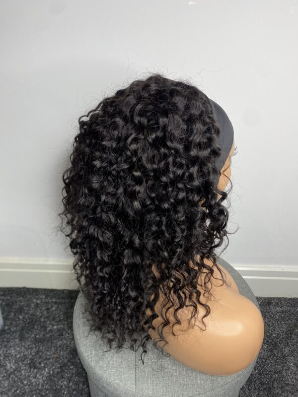 IMG_1778 Headband Human hair curly wig (18 inches)