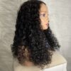 IMG_2393 Human Hair Water Curls 20 inches Wig (Black, Wine & Highlights colors)