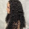 IMG_2398 Human Hair Water Curls 20 inches Wig (Black, Wine & Highlights colors)