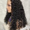 IMG_2404 Human Hair Water Curls 20 inches Wig (Black, Wine & Highlights colors)