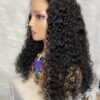 IMG_2407 Human Hair Water Curls 20 inches Wig (Black, Wine & Highlights colors)