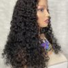 IMG_2428 Human Hair Water Curls 20 inches Wig (Black, Wine & Highlights colors)