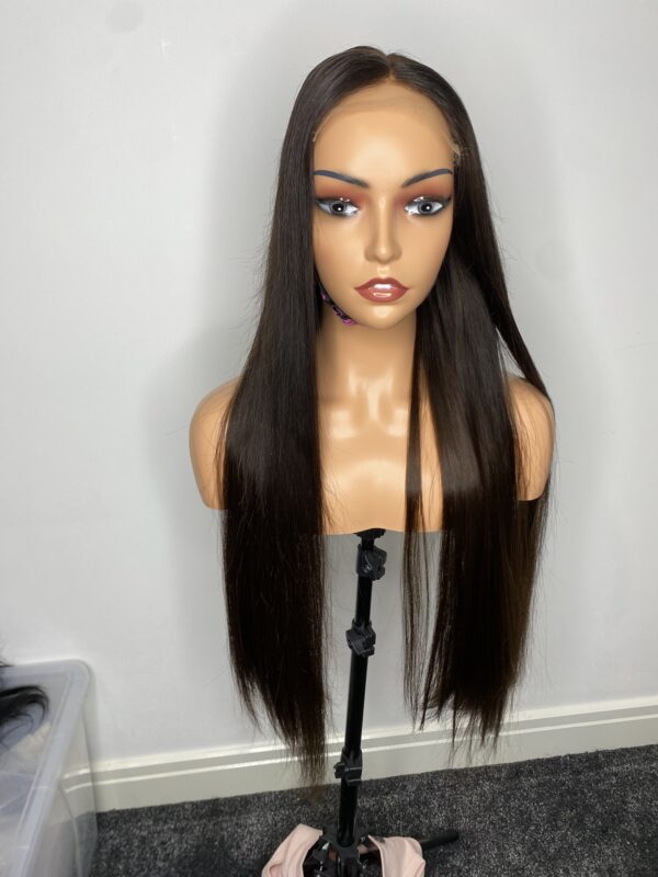 IMG_2763 Raw Single donor Vietnamese Human Hair baby thin Wig. HD closure (28inches and 32inches available)