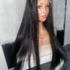 IMG_3418 SDD Bone Straight Raw Human Hair Wig (Black - 24inches)