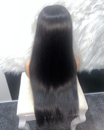 IMG_3438 SDD Bone Straight Raw Human Hair Wig (Black - 24inches)