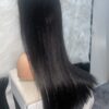 IMG_3447 SDD Bone Straight Raw Human Hair Wig (Black - 24inches)