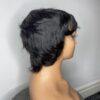 IMG_3574 Human Hair Wig.Rihanna style Pixie cut(black, wine, highlights)