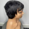 IMG_3586 Human Hair Wig.Rihanna style Pixie cut(black, wine, highlights)
