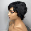 IMG_3595 Human Hair Wig.Rihanna style Pixie cut(black, wine, highlights)