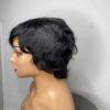 IMG_3599 Human Hair Wig.Rihanna style Pixie cut(black, wine, highlights)