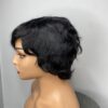 IMG_3600 Human Hair Wig.Rihanna style Pixie cut(black, wine, highlights)