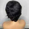 IMG_3601 Human Hair Wig.Rihanna style Pixie cut(black, wine, highlights)