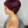 IMG_3621 Human Hair Wig.Rihanna style Pixie cut(black, wine, highlights)