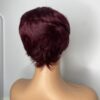 IMG_3627 Human Hair Wig.Rihanna style Pixie cut(black, wine, highlights)