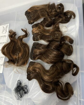 IMG_4924 Virgin human hair 14inches Bouncy Highlights Bundles, & 4x4 Lace Closure