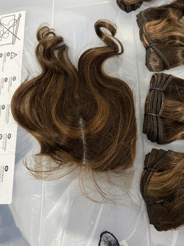 IMG_4930 Virgin human hair 14inches Bouncy Highlights Bundles, & 4x4 Lace Closure
