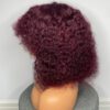 IMG_5066 Virgin Human Hair Celebrity Fringe Jerry Curly Wig, Burgundy