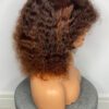 IMG_5071 Virgin Human Hair Celebrity Fringe Jerry Curly Wig, Brown&Orange Highlights