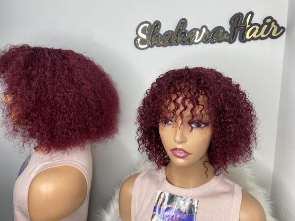 IMG_6243 Human Hair curly fringe Wig (colors available)
