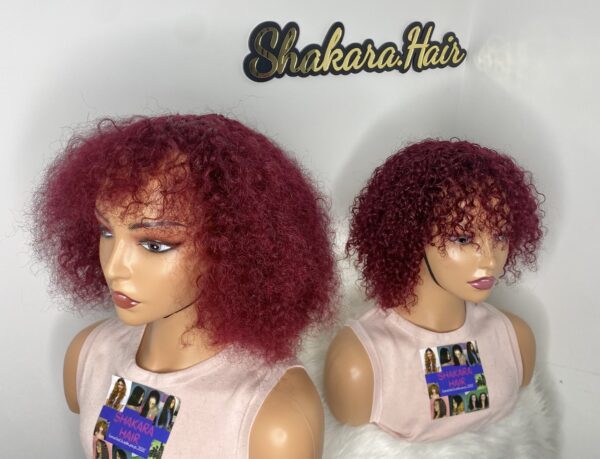 IMG_6245 Human Hair curly fringe Wig (colors available)