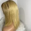 IMG_7191 Virgin Human Hair Silky Straight 14 Inches Wig (Blonde with dark roots)