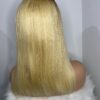 IMG_7196 Virgin Human Hair Silky Straight 14 Inches Wig (Blonde with dark roots)