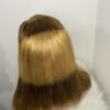 Virgin Human Hair Silky Straight 14 Inches Wig (Highlights)