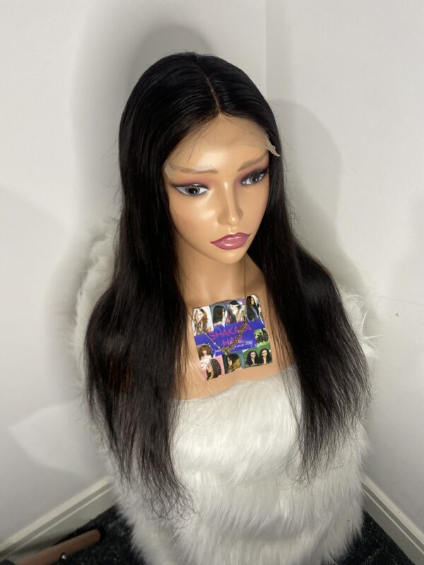 IMG_7495 Human Hair Silky Straight Single drawn wig 24inches
