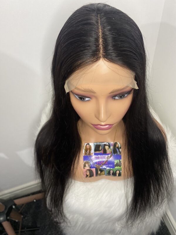 IMG_7501 Human Hair Silky Straight Single drawn wig 24inches