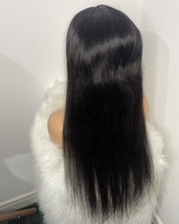 IMG_7505 Human Hair Silky Straight Single drawn wig 24inches