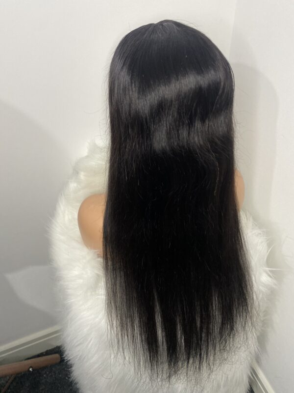IMG_7505 Human Hair Silky Straight Single drawn wig 24inches