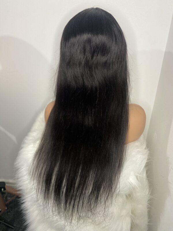 IMG_7508 Human Hair Silky Straight Single drawn wig 24inches