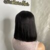 IMG_7522 Bone Straight Vietnamese Raw Human Hair SDD Bob Wig (Black)