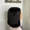 IMG_7524 Bone Straight Vietnamese Raw Human Hair SDD Bob Wig (Black)