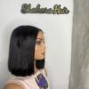 IMG_7528 Bone Straight Vietnamese Raw Human Hair SDD Bob Wig (Black)