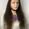IMG_7706 Virgin human Hair Kinky Curls Wig (Brown)