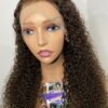 IMG_7708 Virgin human Hair Kinky Curls Wig (Brown)