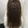IMG_7723 Virgin human Hair Kinky Curls Wig (Brown)
