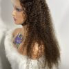 IMG_7736 Virgin human Hair Kinky Curls Wig (Brown)
