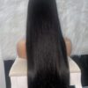 IMG_7788 SDD Bone Straight Raw Human Hair Wig (Black - 24inches)