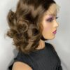 IMG_7803 SDD Virgin Human Hair Bouncy Wig (Brown)