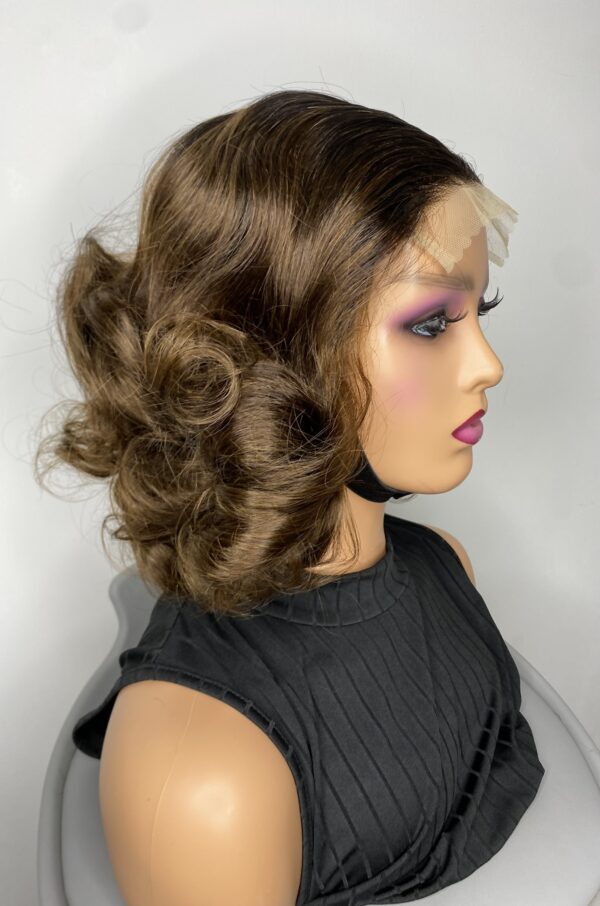 IMG_7803 SDD Virgin Human Hair Bouncy Wig (Brown)