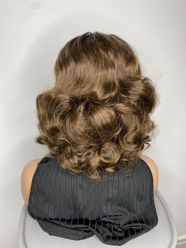 IMG_7805 SDD Virgin Human Hair Bouncy Wig (Brown)