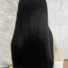 IMG_7848 SDD Bone Straight Raw Human Hair Wig (Black - 24inches)