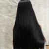 IMG_7849 SDD Bone Straight Raw Human Hair Wig (Black - 24inches)