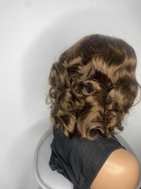 IMG_7910 SDD Virgin Human Hair Bouncy Wig (Brown)